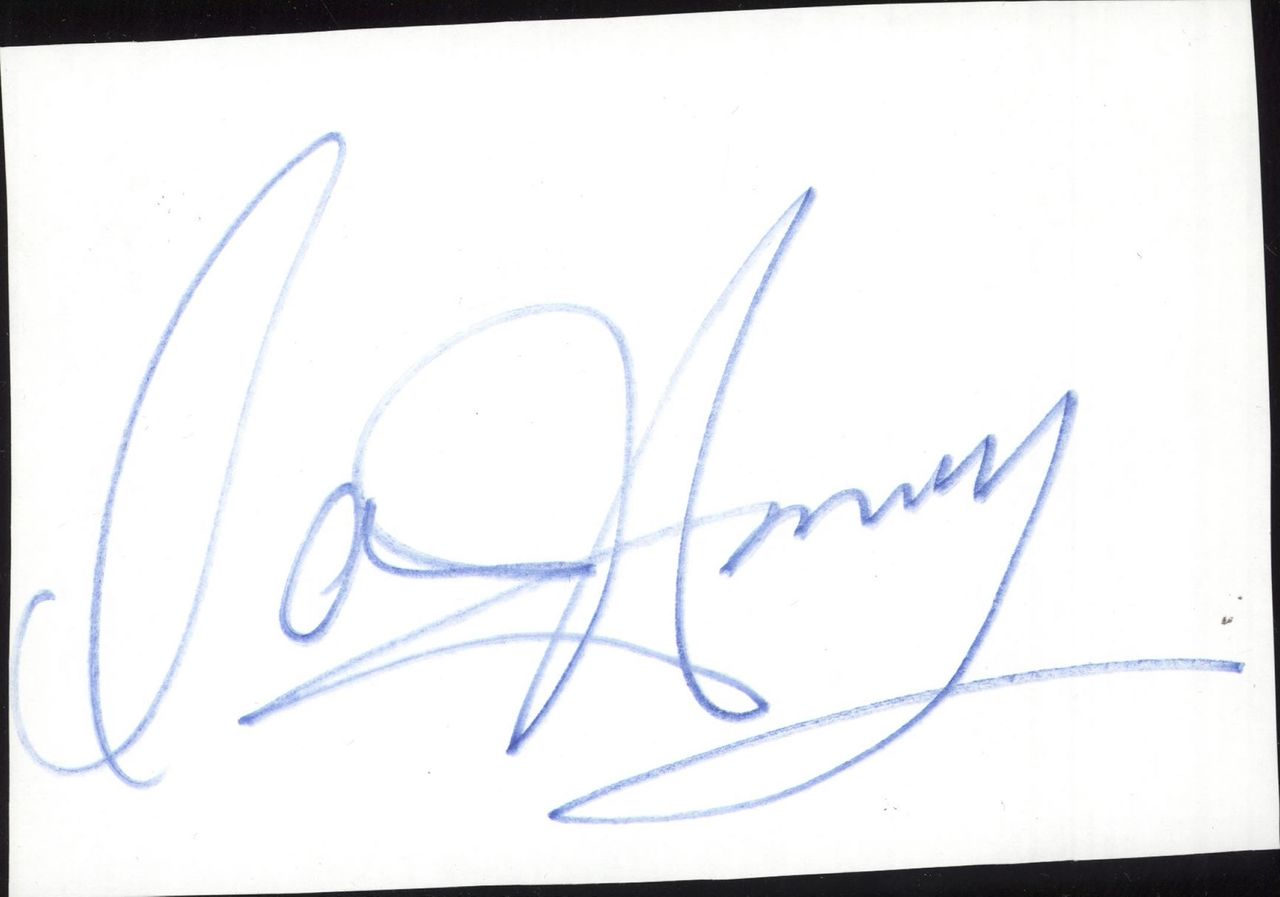 David Hasselhoff Autograph UK memorabilia AUTOGRAPH
