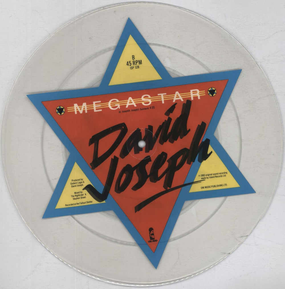 David Joseph Be A Star - Uncut & Shaped Disc UK uncut picture disc (vinyl)