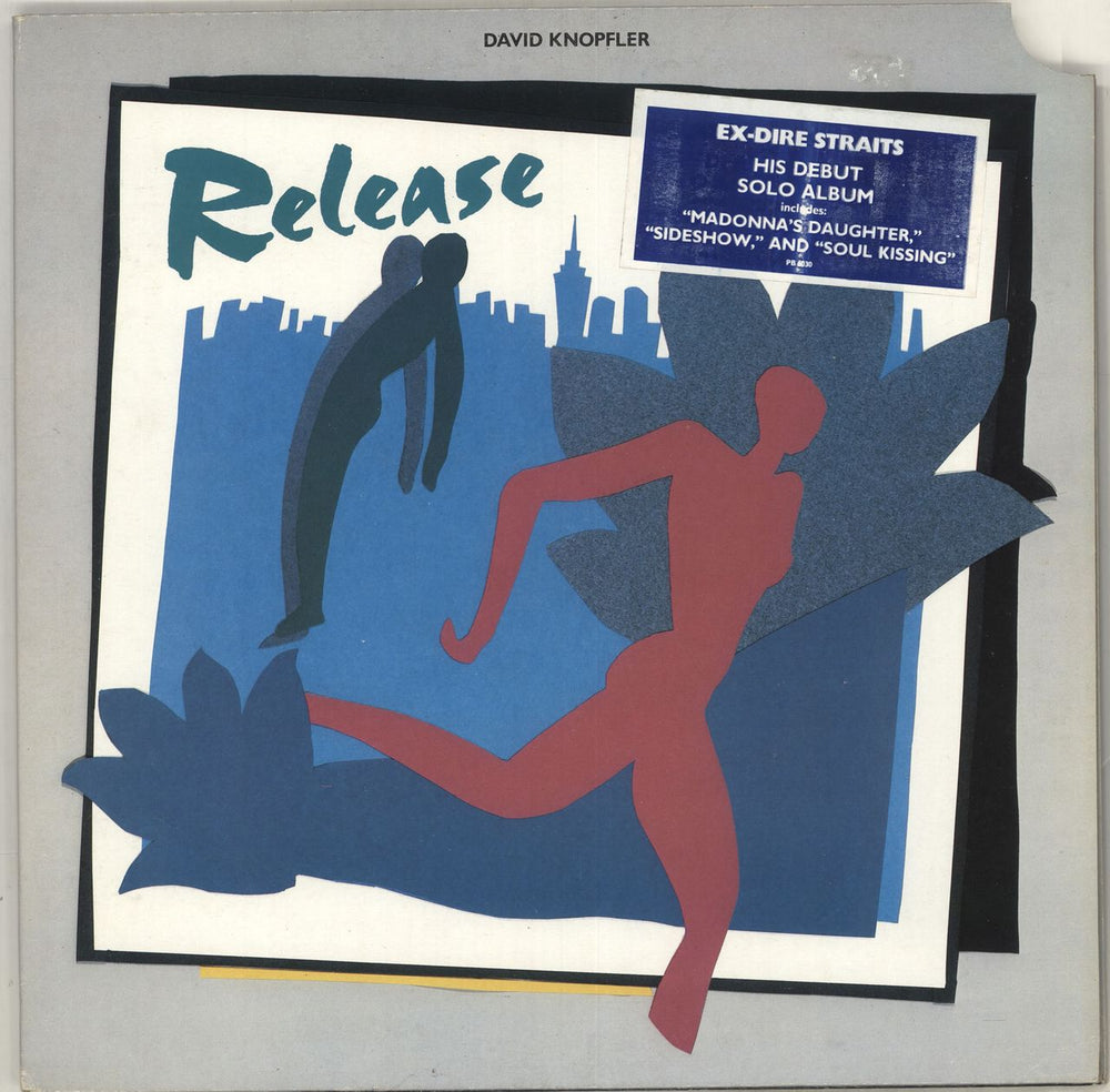 David Knopfler Release - Stickered sleeve US vinyl LP album (LP record) PB6030