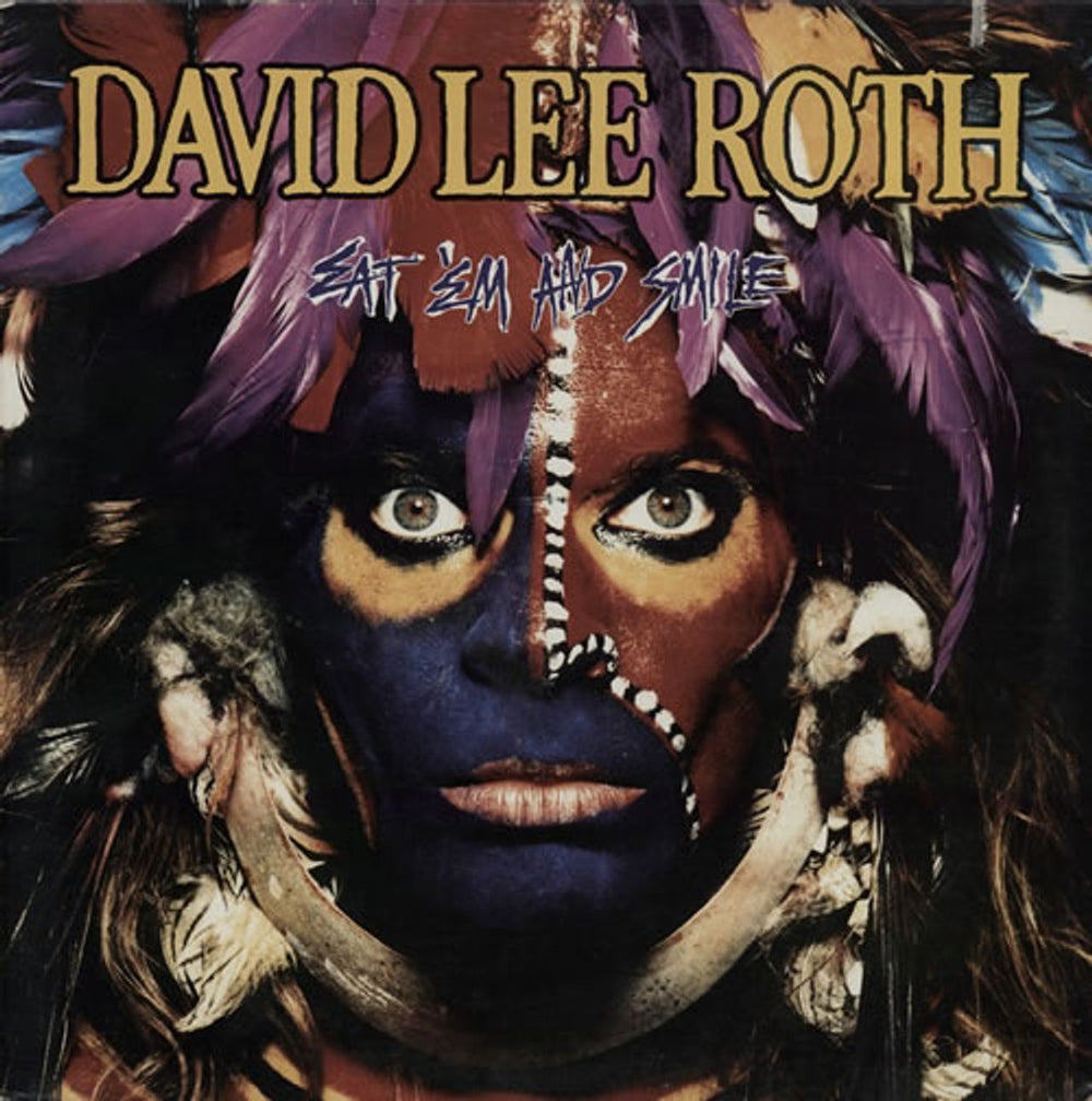 David Lee Roth Eat 'Em And Smile UK vinyl LP album (LP record) WX56