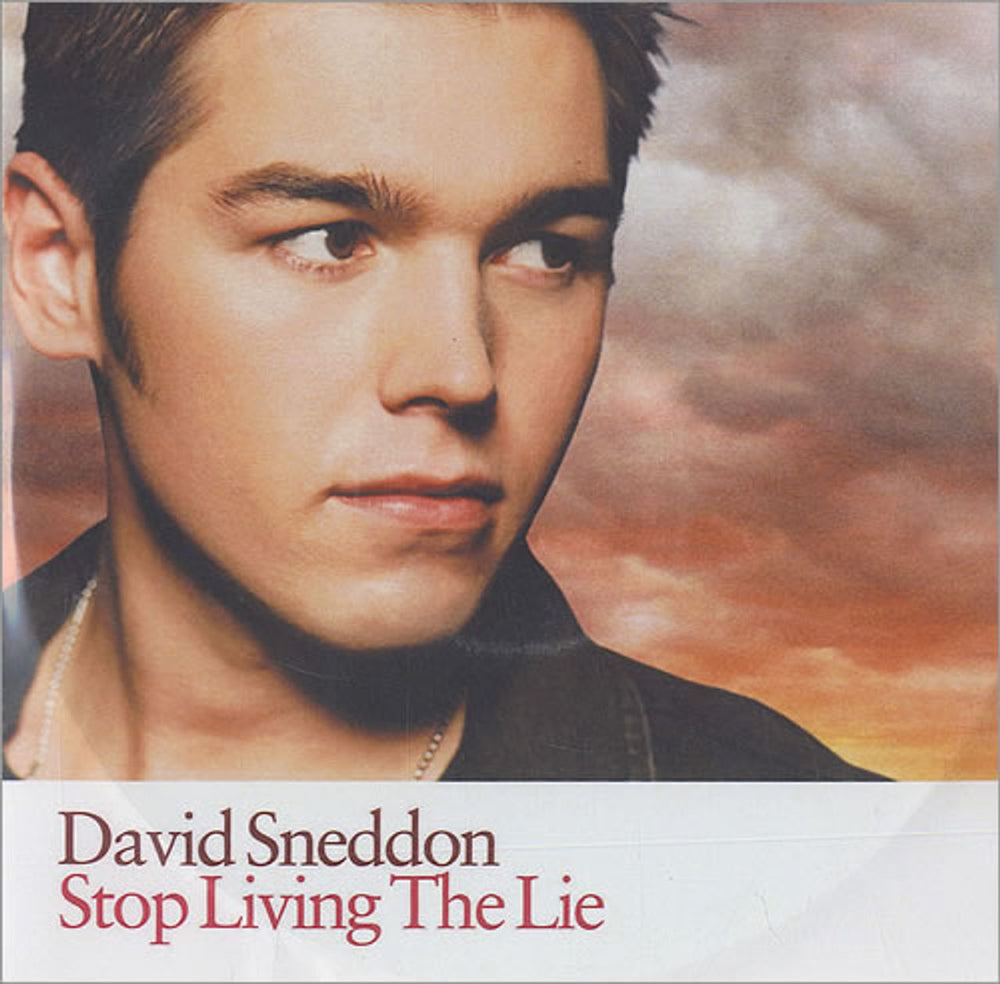 David Sneddon Stop Living The Lie UK Promo CD-R acetate CD-R ACETATE