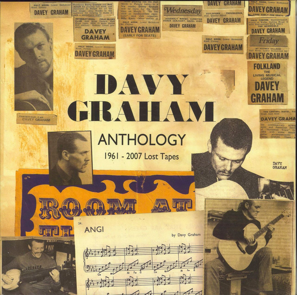 Davy Graham Anthology: 1961-2007 Lost Tapes - 180gram Vinyl UK 2-LP vinyl record set (Double LP Album) MOVLP486