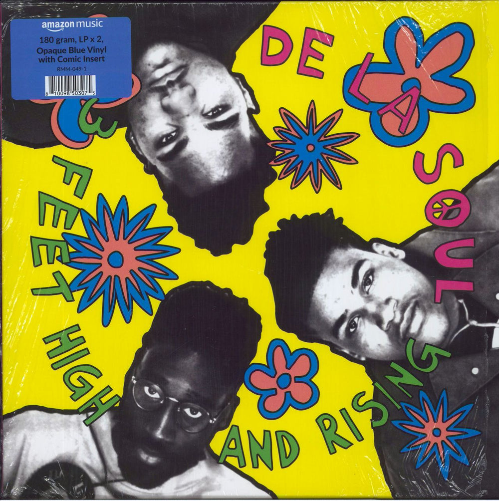De La Soul 3 Feet High And Rising - Blue Vinyl + Comic Insert UK 2-LP vinyl record set (Double LP Album) RMM-048-1