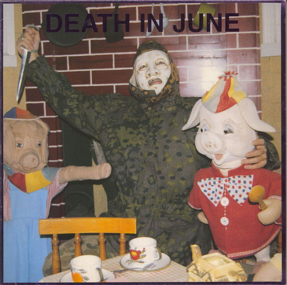 Death In June All Pigs Must Die - Pink Spattered Vinyl UK vinyl LP album (LP record) LEPER4