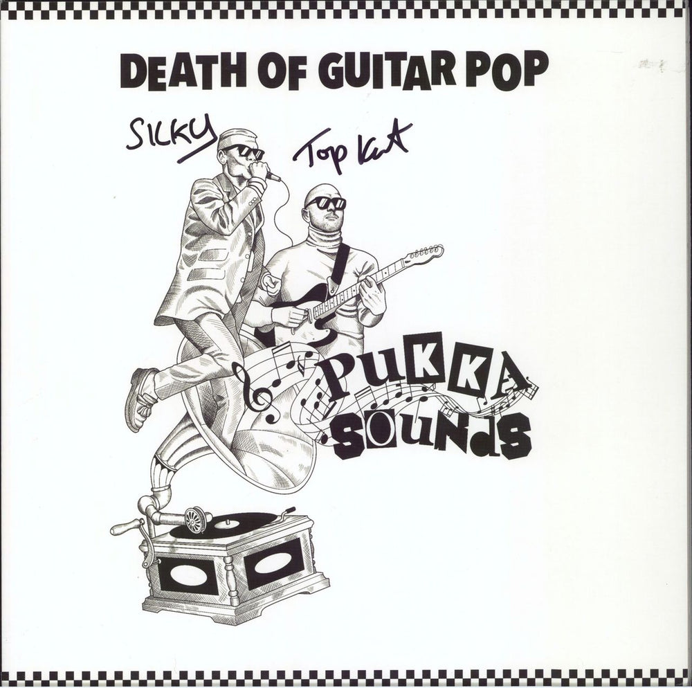 Death Of Guitar Pop Pukka Sounds - Autographed UK 2-LP vinyl record set (Double LP Album)