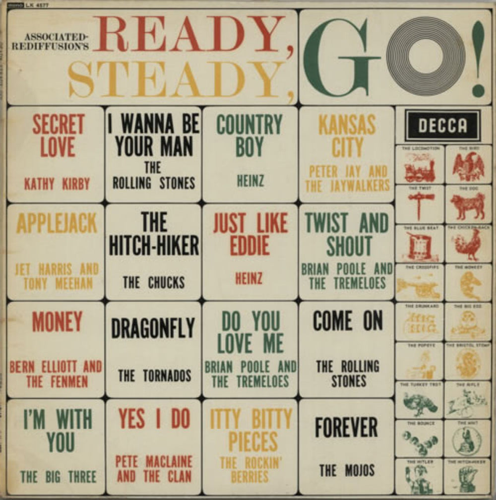 Decca Ready, Steady, Go! UK vinyl LP album (LP record) LK4577