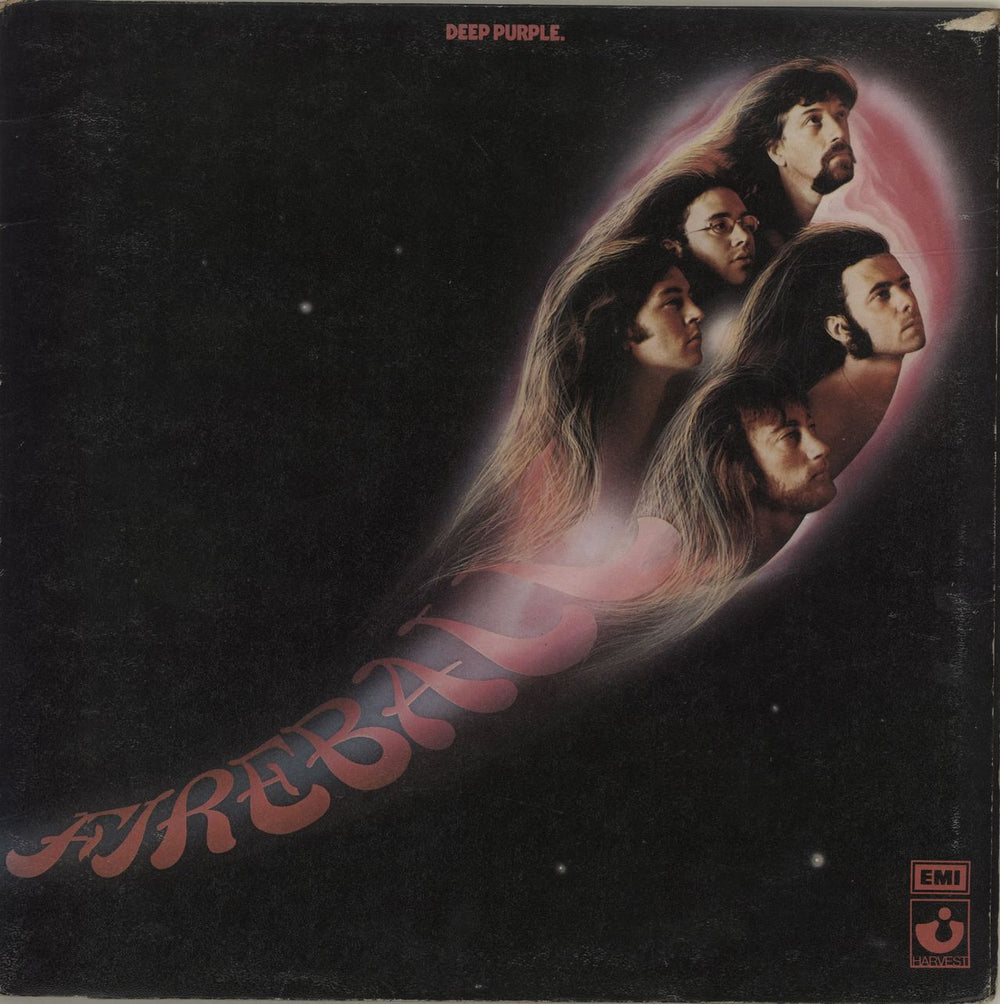 Deep Purple Fireball - 1st + Insert - VG UK vinyl LP album (LP record) SHVL793