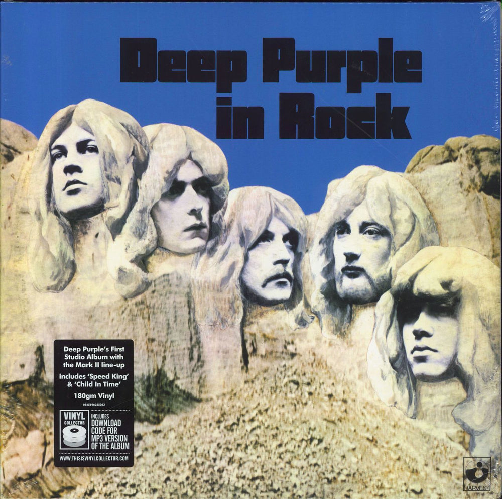 Deep Purple In Rock - 180gm - Sealed UK vinyl LP album (LP record) 0825646035083