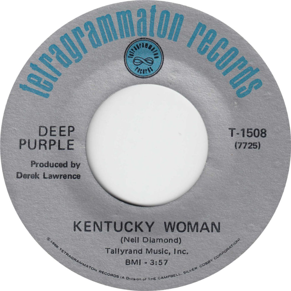 Deep Purple Kentucky Woman US 7" vinyl single (7 inch record / 45)