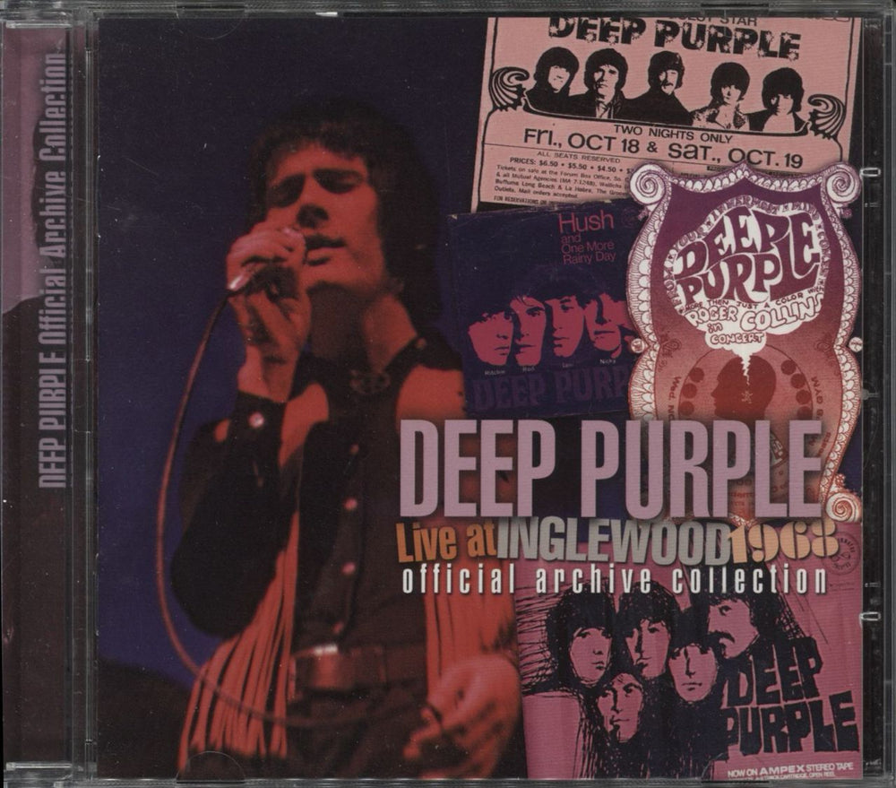 Deep Purple Live At Inglewood 1968 UK CD album (CDLP) PUR255