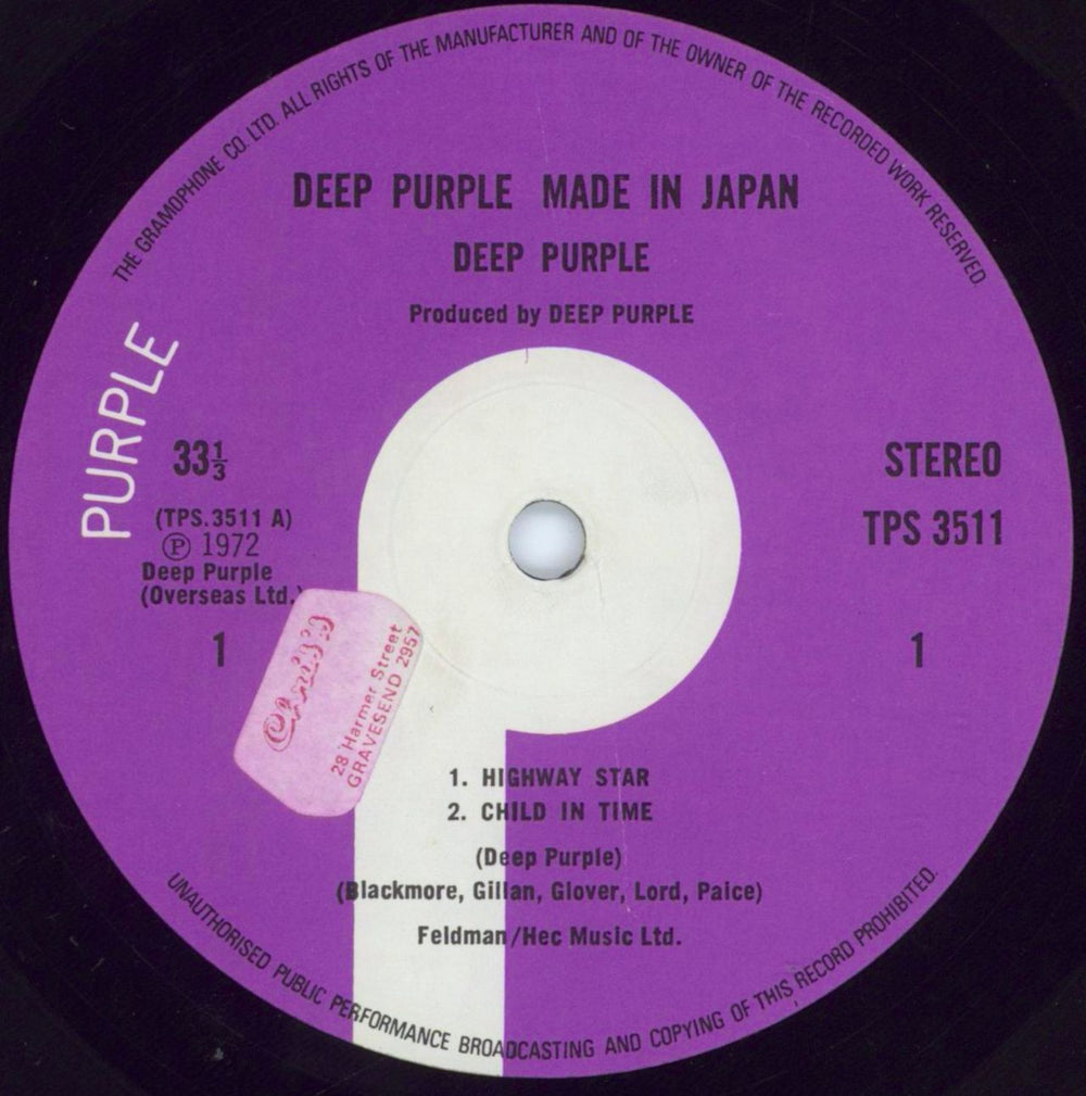 Deep Purple Made In Japan - 1st UK 2-LP vinyl record set (Double LP Album) DEE2LMA546071