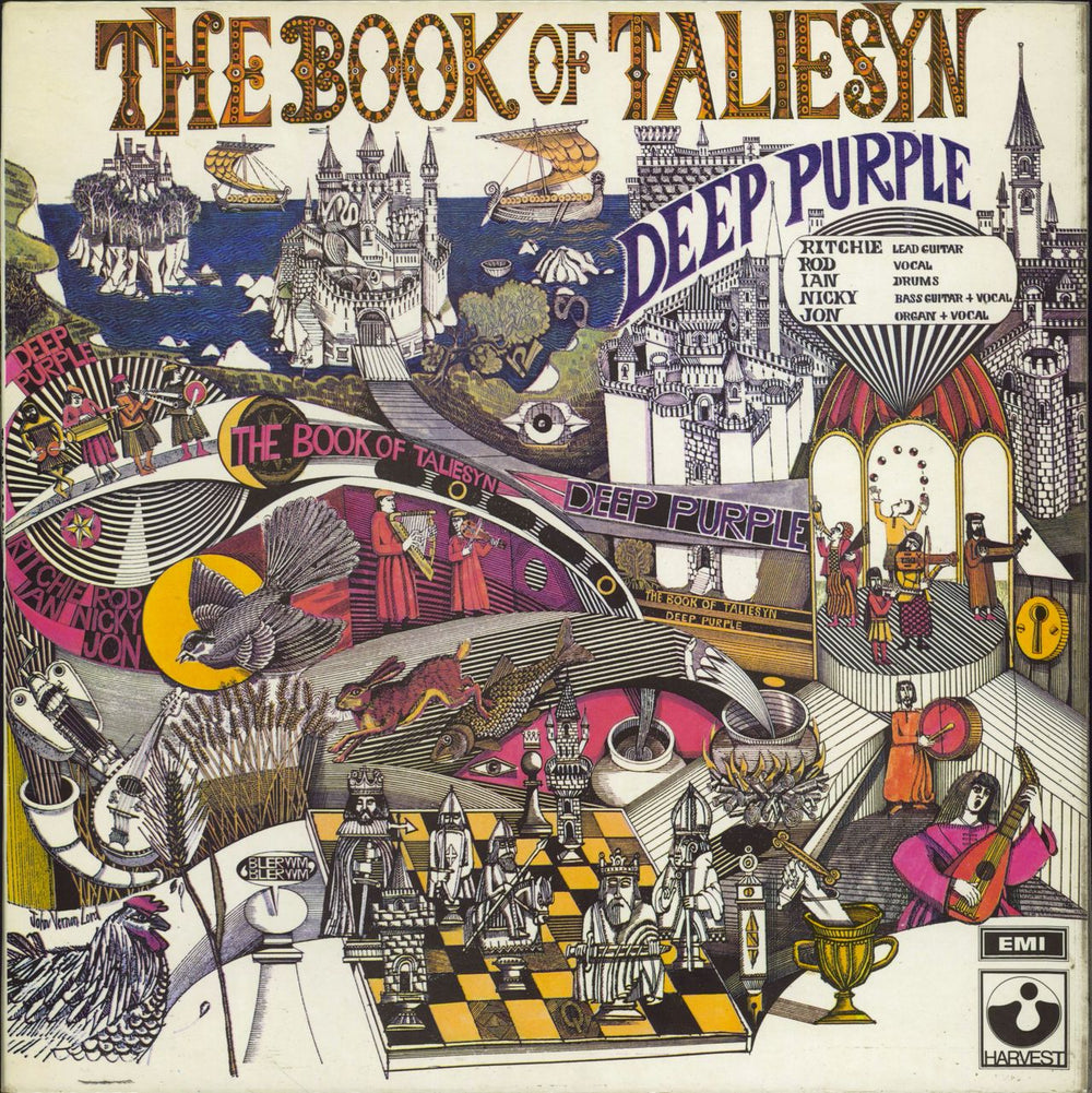 Deep Purple The Book Of Taliesyn - 2nd UK vinyl LP album (LP record) SHVL751