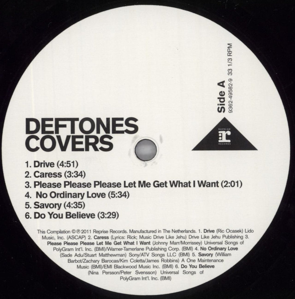 Deftones Covers UK vinyl LP album (LP record) DFTLPCO823184