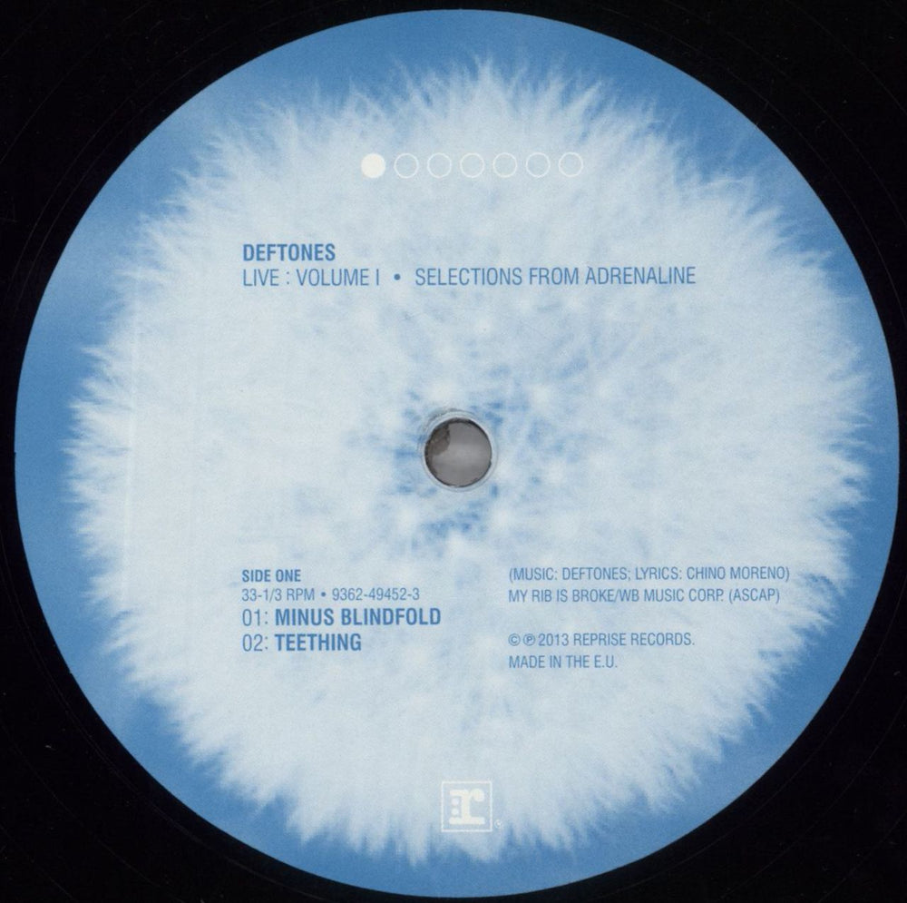 Deftones Live: Volume 1 Selections From Adrenaline - Record Store Day US 12" vinyl single (12 inch record / Maxi-single) DFT12LI823118