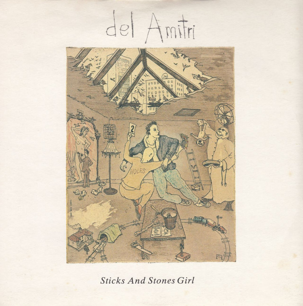 Del Amitri Sticks And Stones Girl UK 7" vinyl single (7 inch record / 45) CHS2859