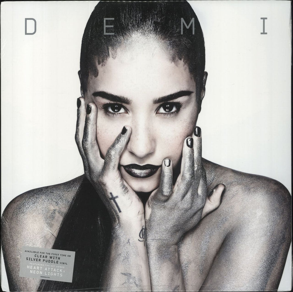 Demi Lovato Demi - Clear with Silver Puddle Vinyl - Sealed US vinyl LP album (LP record) D003580201