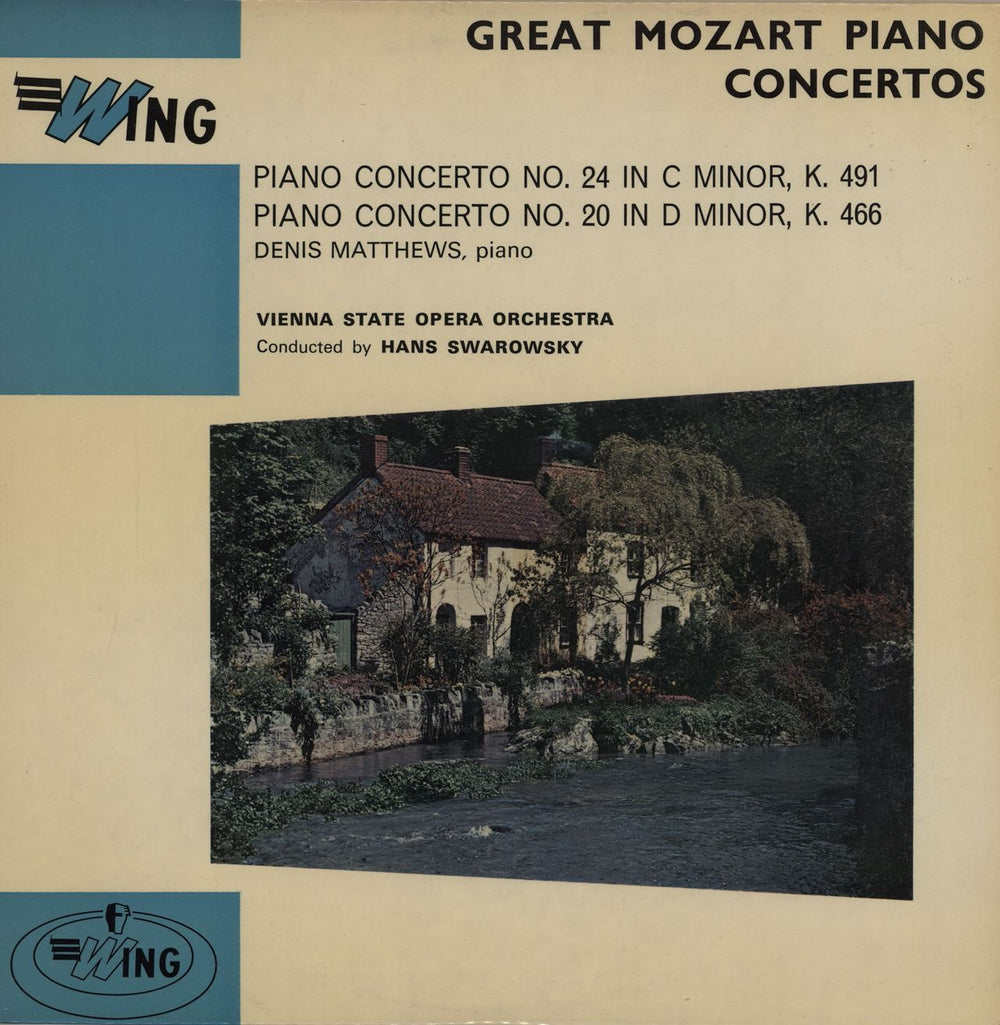 Dennis Matthews Great Mozart Piano Concertos UK vinyl LP album (LP record) WL1065