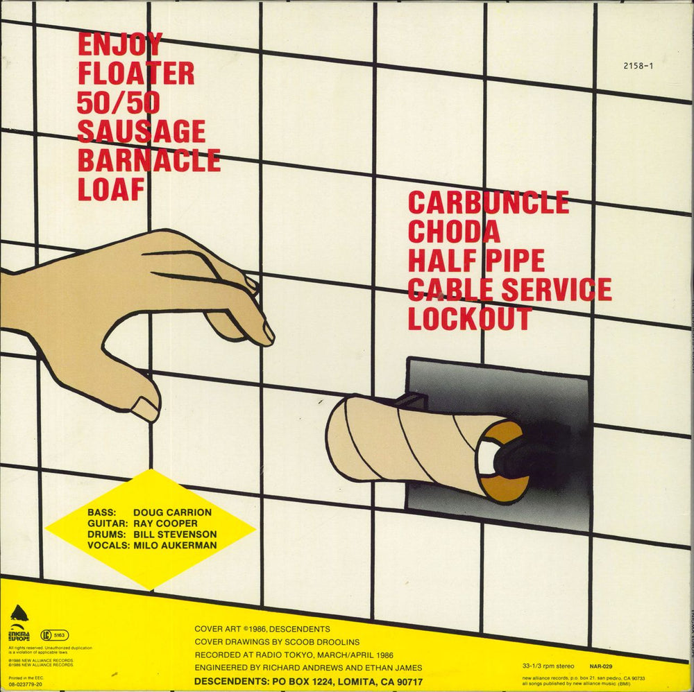 Descendents Enjoy! Dutch vinyl LP album (LP record)