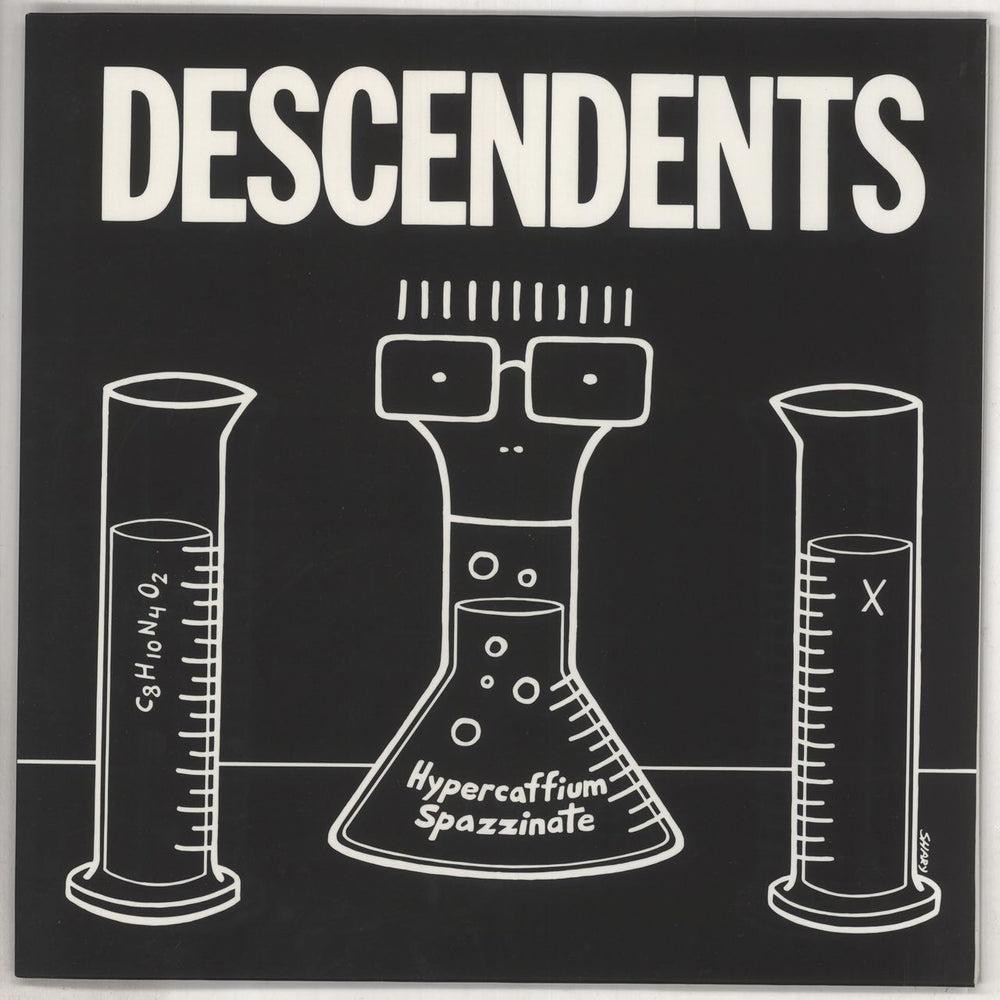 Descendents Hypercaffium Spazzinate - Clear w/ Black Smoke Dutch vinyl LP album (LP record) 7246-1