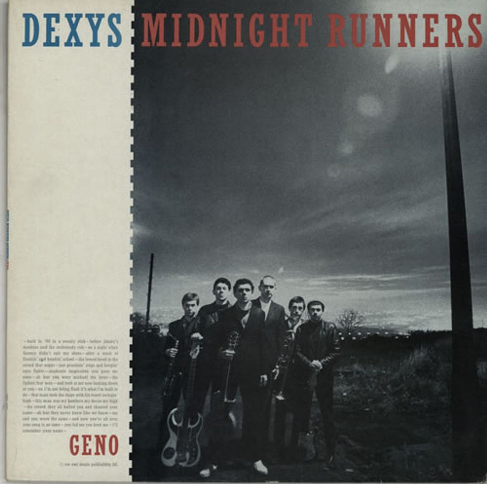 Dexys Midnight Runners Geno UK vinyl LP album (LP record) EMS1007