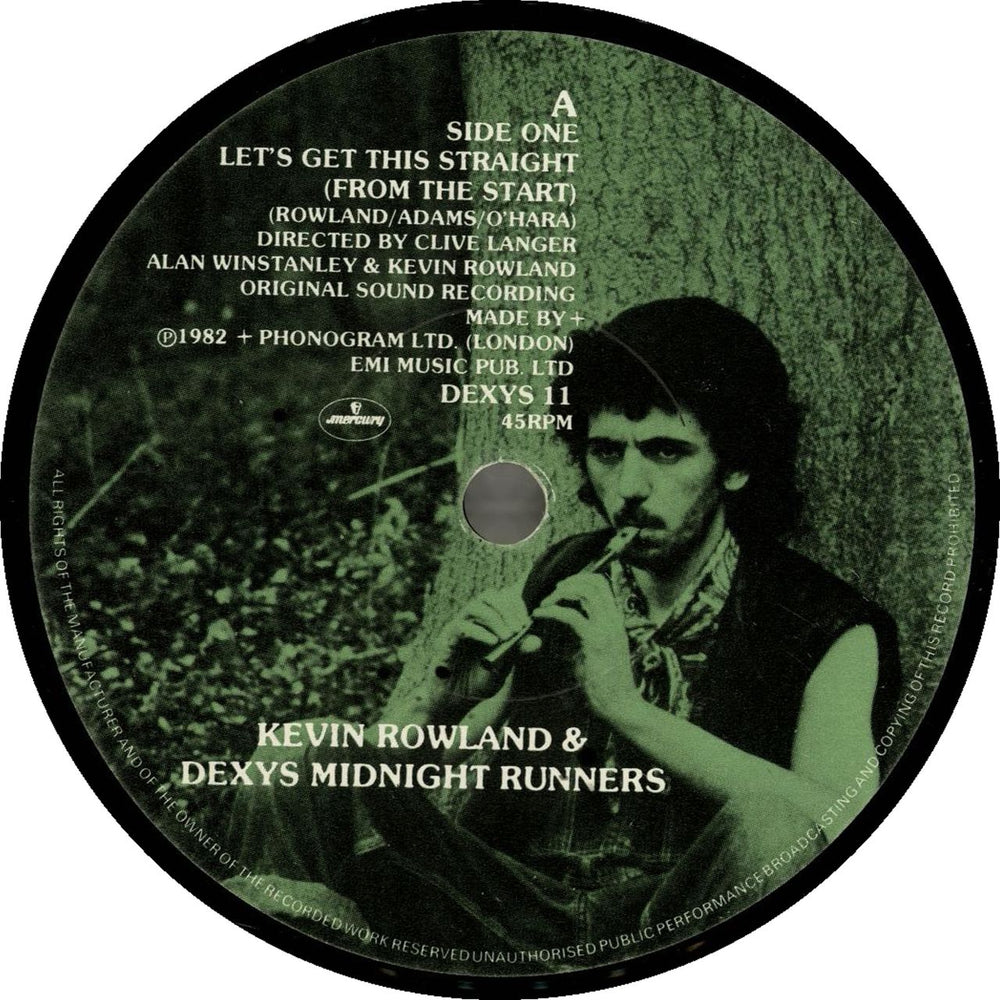 Dexys Midnight Runners Let's Get This Straight From The Start - Solid UK 7" vinyl single (7 inch record / 45) DEX07LE699353