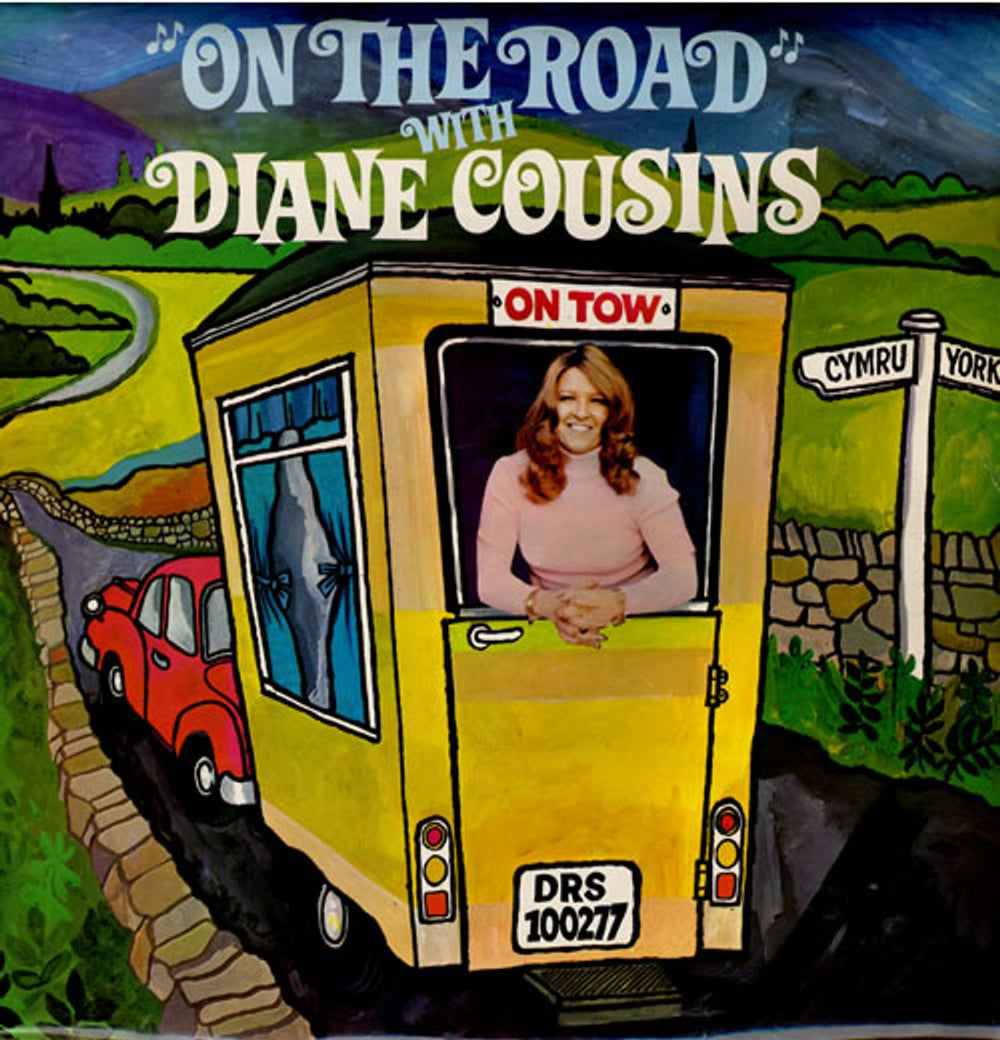 Diane Cousins On The Road - Autographed UK vinyl LP album (LP record) DRS100277