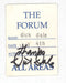 Dick Dale The Forum - Autographed UK tour pass SIGNED TOUR PASS