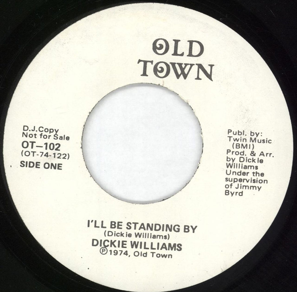 label　Standing　Dicky　vinyl　I'll　Williams　7