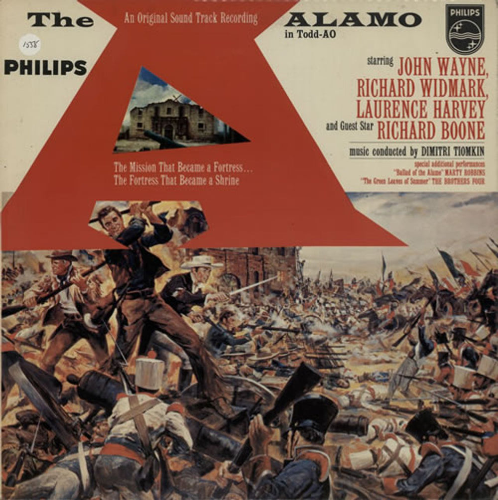 Dimitri Tiomkin The Alamo UK vinyl LP album (LP record) BBL7429