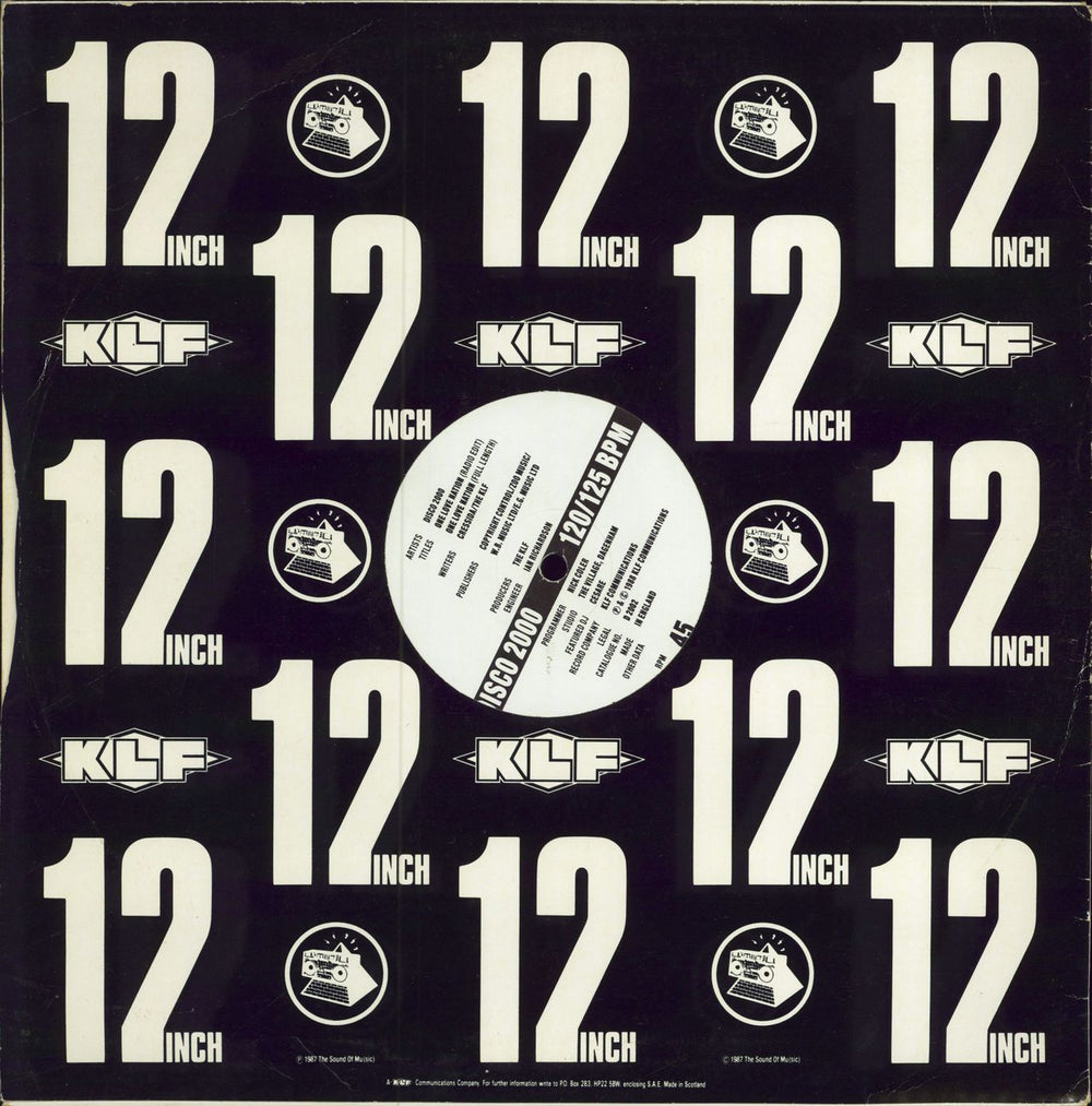 Disco 2000 One Love Nation UK 12" vinyl single (12 inch record / Maxi-single)