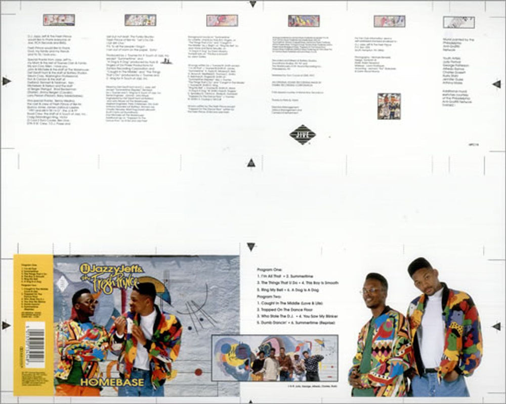 DJ Jazzy Jeff & The Fresh Prince Homebase UK artwork PROOF ARTWORK