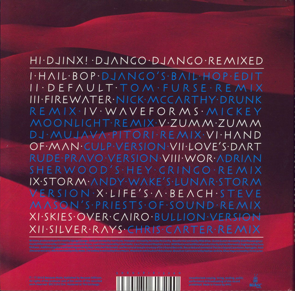 Django Django Hi Djinx! Django Django Remixed - RSD13 + Bonus CD UK 2-LP vinyl record set (Double LP Album) 5060281613240