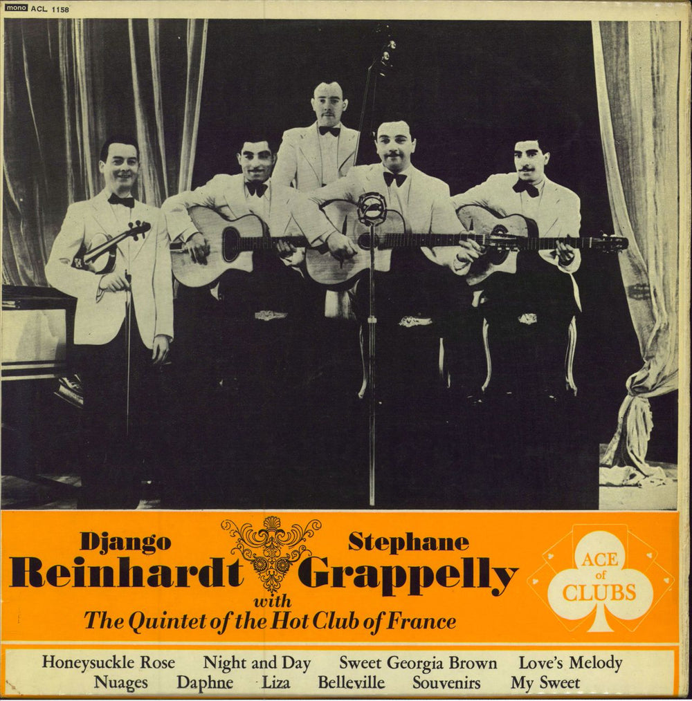 Django Reinhardt & Stéphane Grappelli Django Reinhardt & Stephane Grappelly UK vinyl LP album (LP record) ACL1158