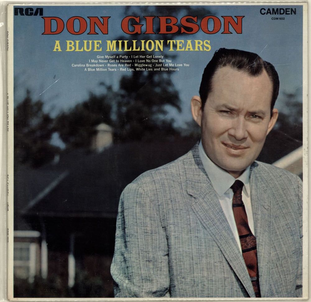 Don Gibson A Blue Million Tears UK vinyl LP album (LP record) CDM1032