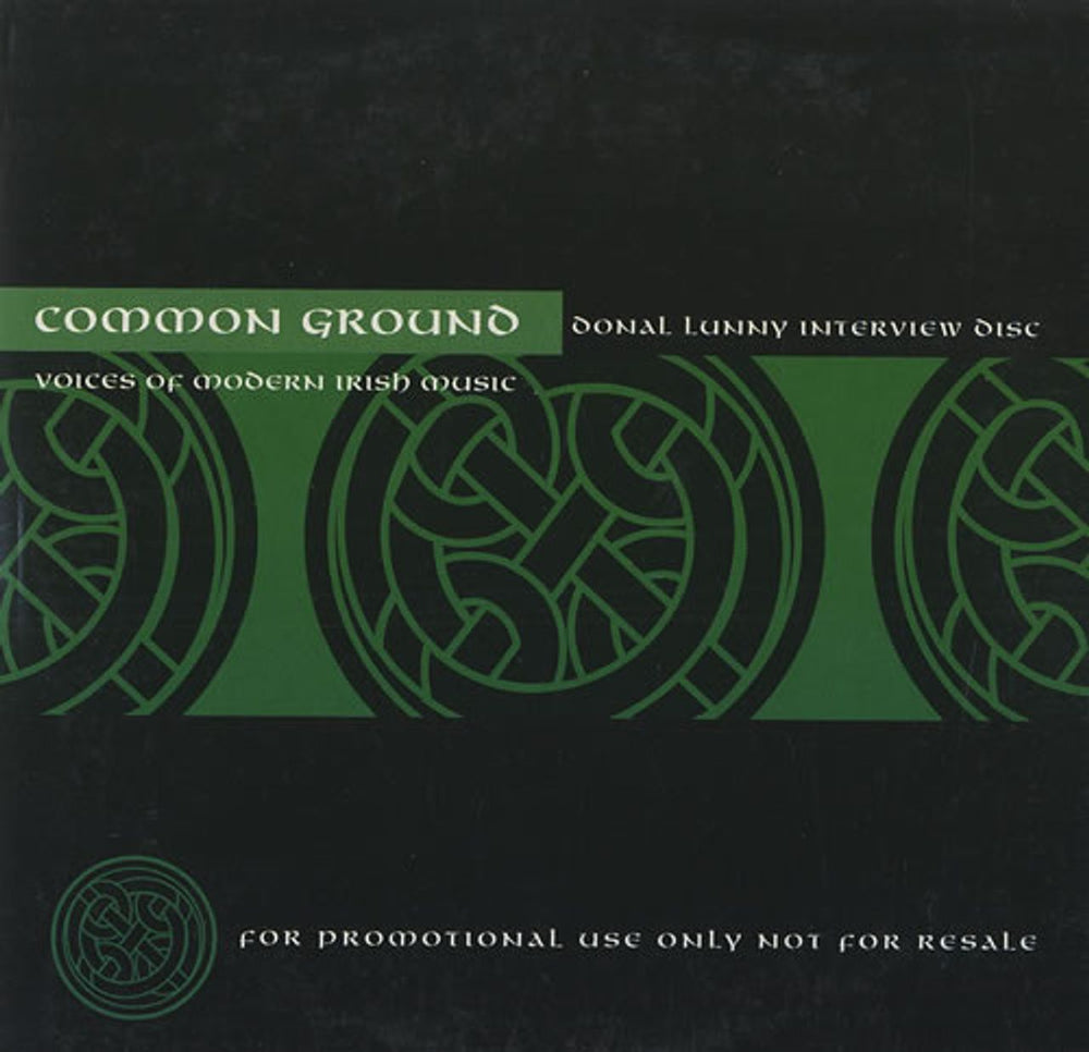 Donal Lunny Common Ground Interview Disc Dutch Promo CD album (CDLP) CDIN102