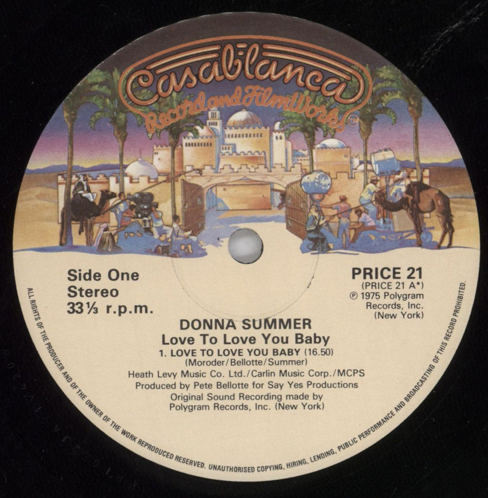 Donna Summer Love To Love You Baby - shrink UK vinyl LP album (LP record) SUMLPLO820069