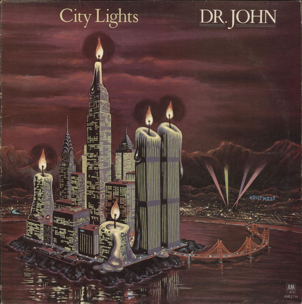 Dr John City Lights UK vinyl LP album (LP record) AMLJ732
