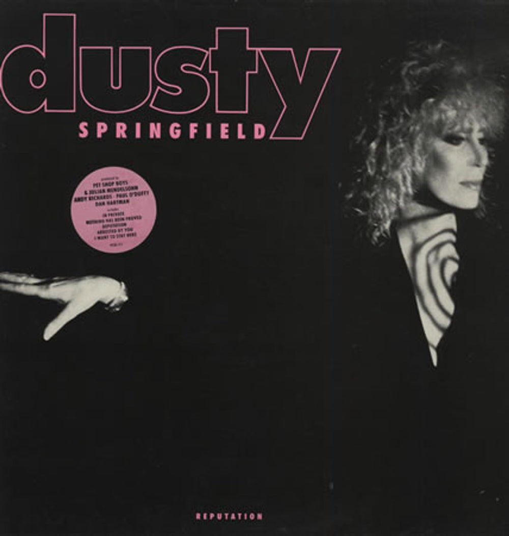 Dusty Springfield Reputation - Hype stickered sleeve UK vinyl LP album (LP record) PCSD111