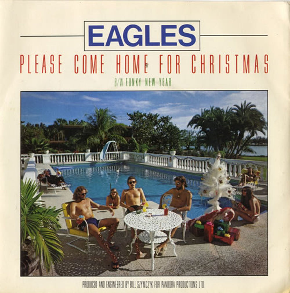 Eagles Please Come Home For Christmas - Picture Sleeve UK 7" vinyl single (7 inch record / 45) K13145