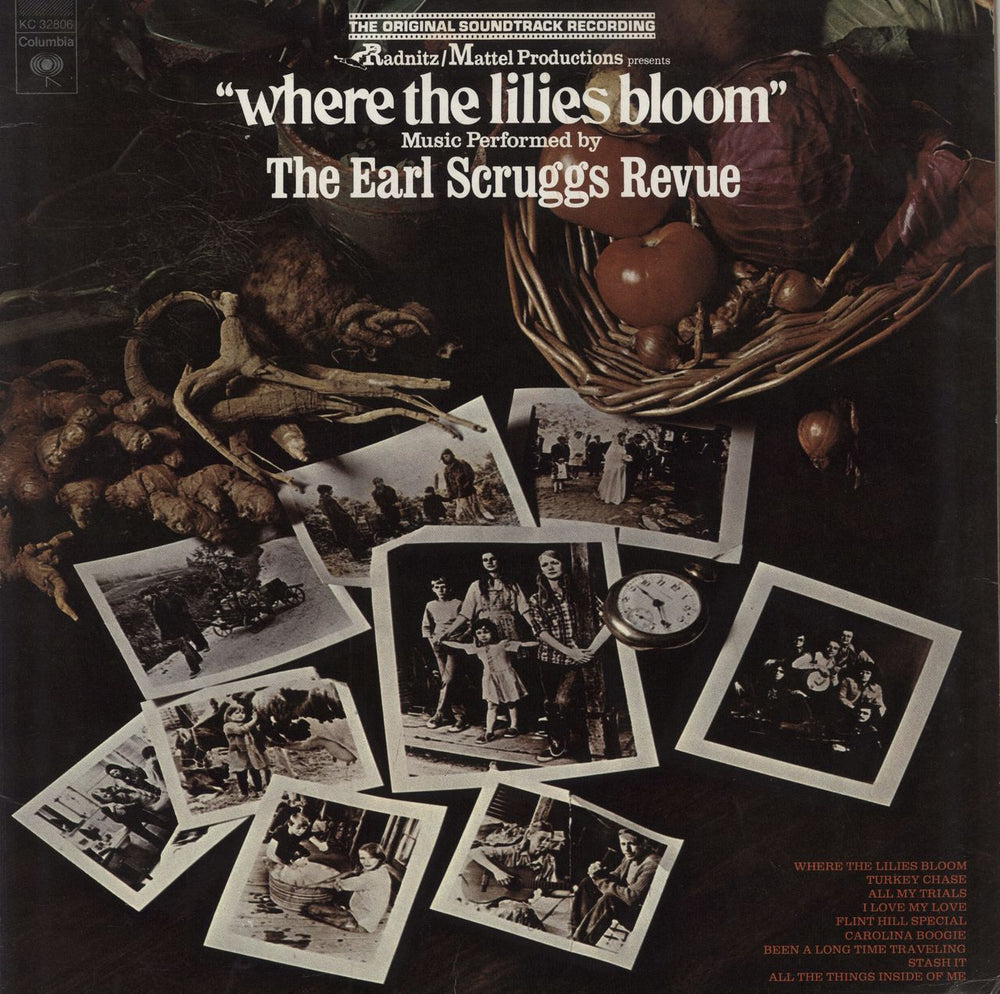 Earl Scruggs Where The Lilies Bloom US vinyl LP album (LP record) KC32806