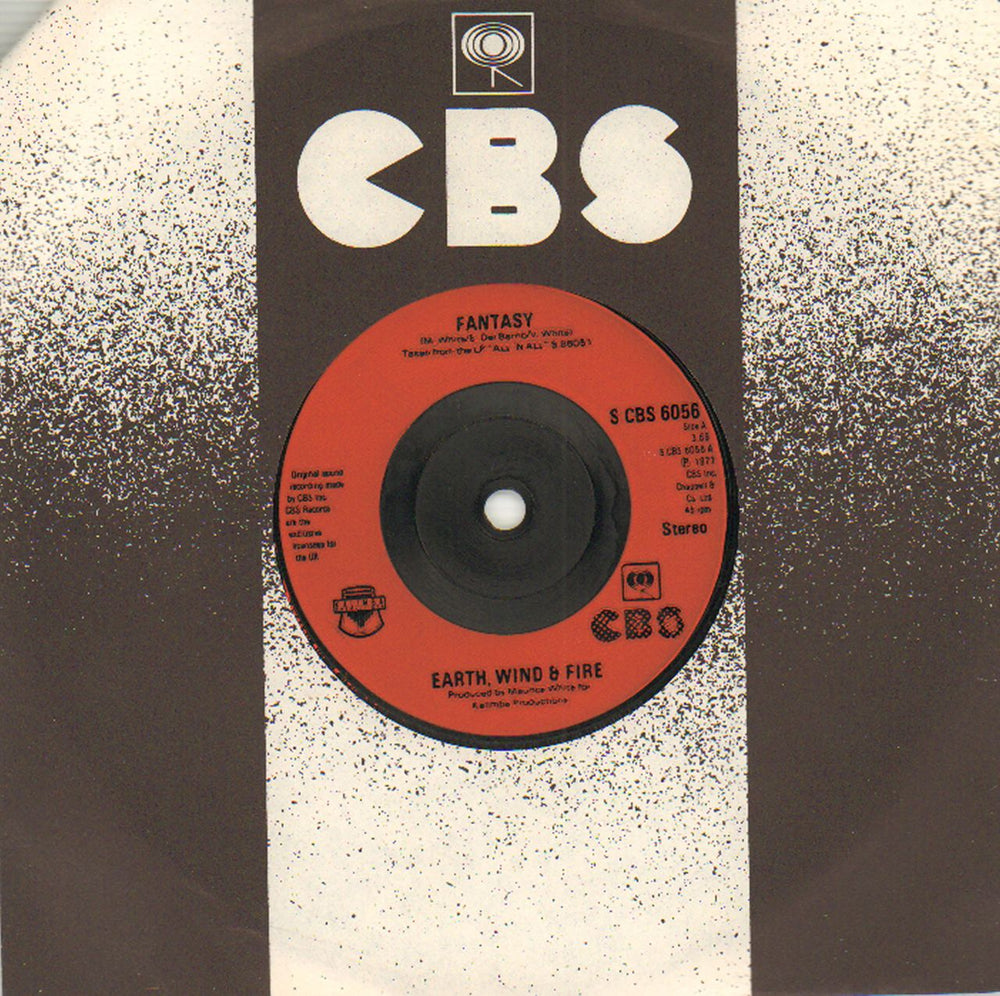 Earth Wind & Fire Fantasy - Injection UK 7" vinyl single (7 inch record / 45) SCBS6056