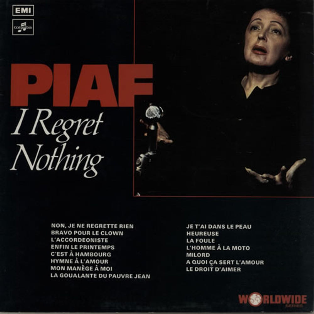 Edith Piaf I Regret Nothing UK vinyl LP album (LP record) SCX6477