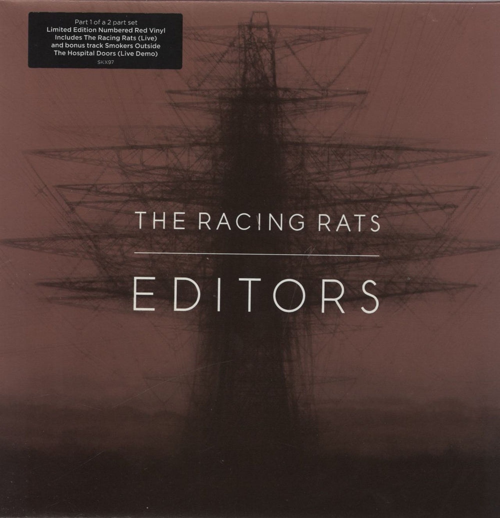 Editors The Racing Rats - Red Vinyl UK 7" vinyl single (7 inch record / 45) SKX97