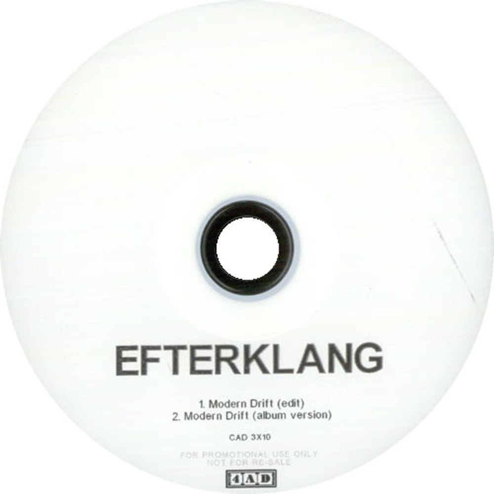 Efterklang Modern Drift UK Promo CD-R acetate PROMO CD