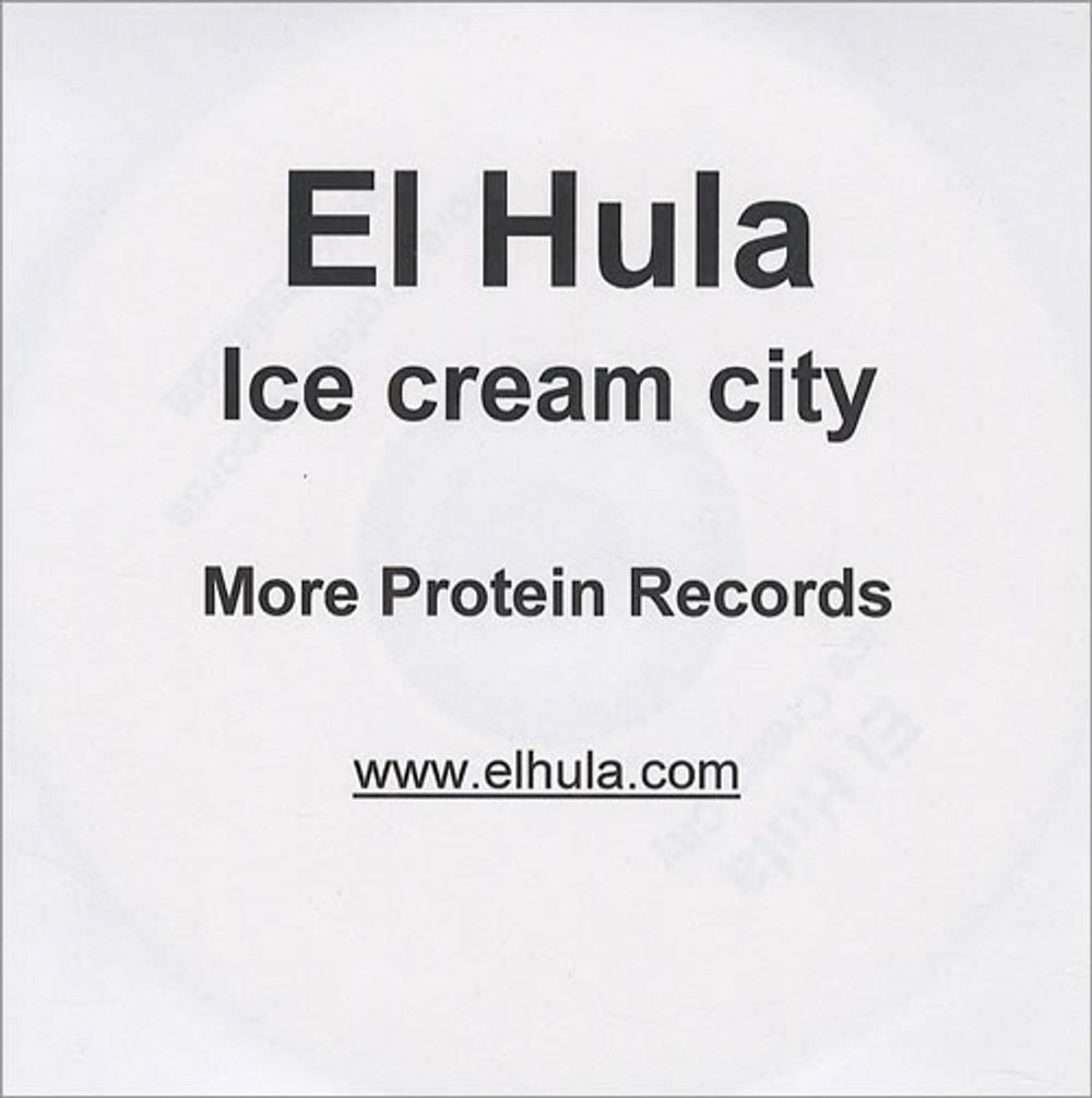 El Hula Ice Cream City UK Promo CD-R acetate CD-R ACETATE