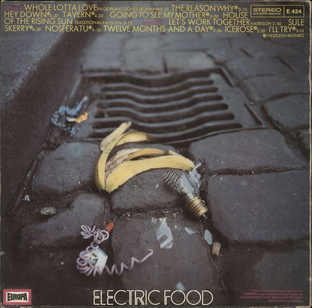 Electric Food Electric Food German vinyl LP album (LP record) 0NPLPEL734582