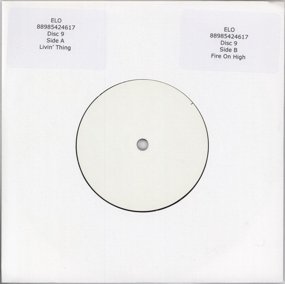 Electric Light Orchestra Livin' Thing / Fire On High - Test Pressing UK 7" vinyl single (7 inch record / 45) 88985424617