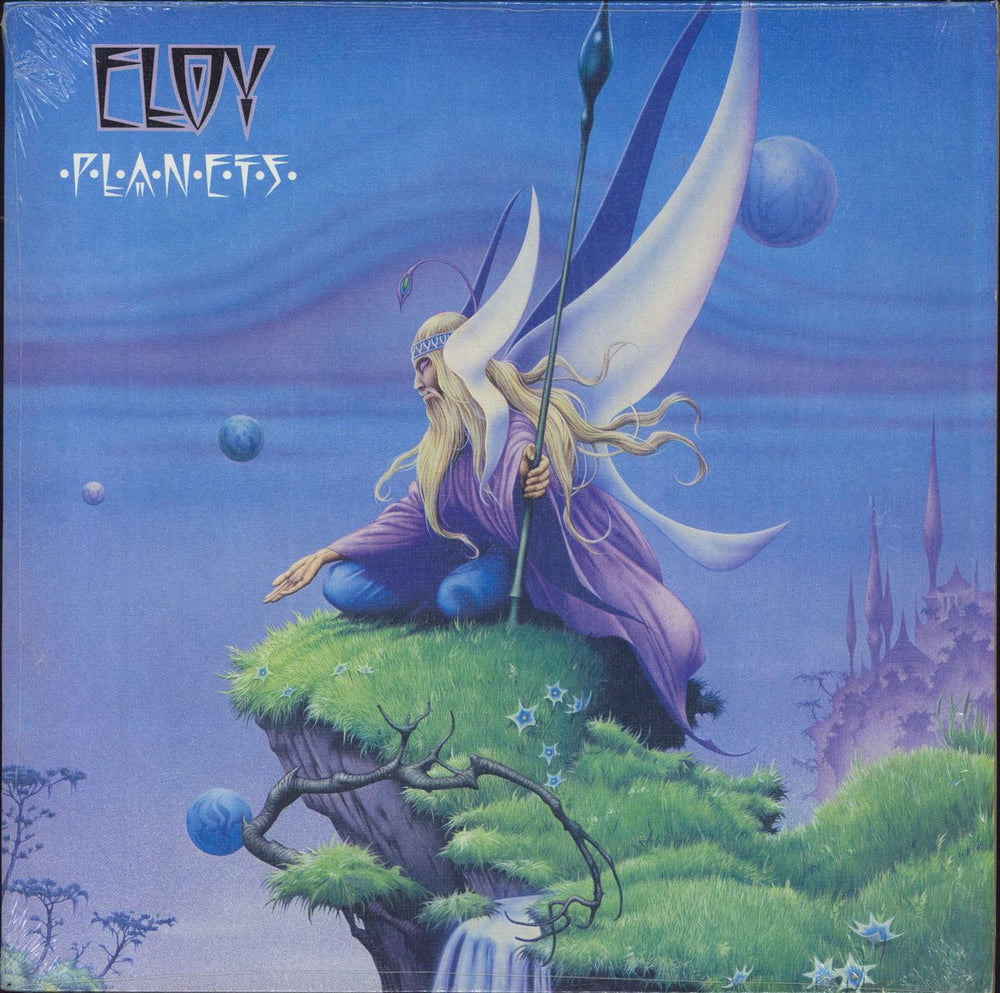 Eloy Planets - 1st + Blue Inner in shrink UK vinyl LP album (LP record) HMILP1