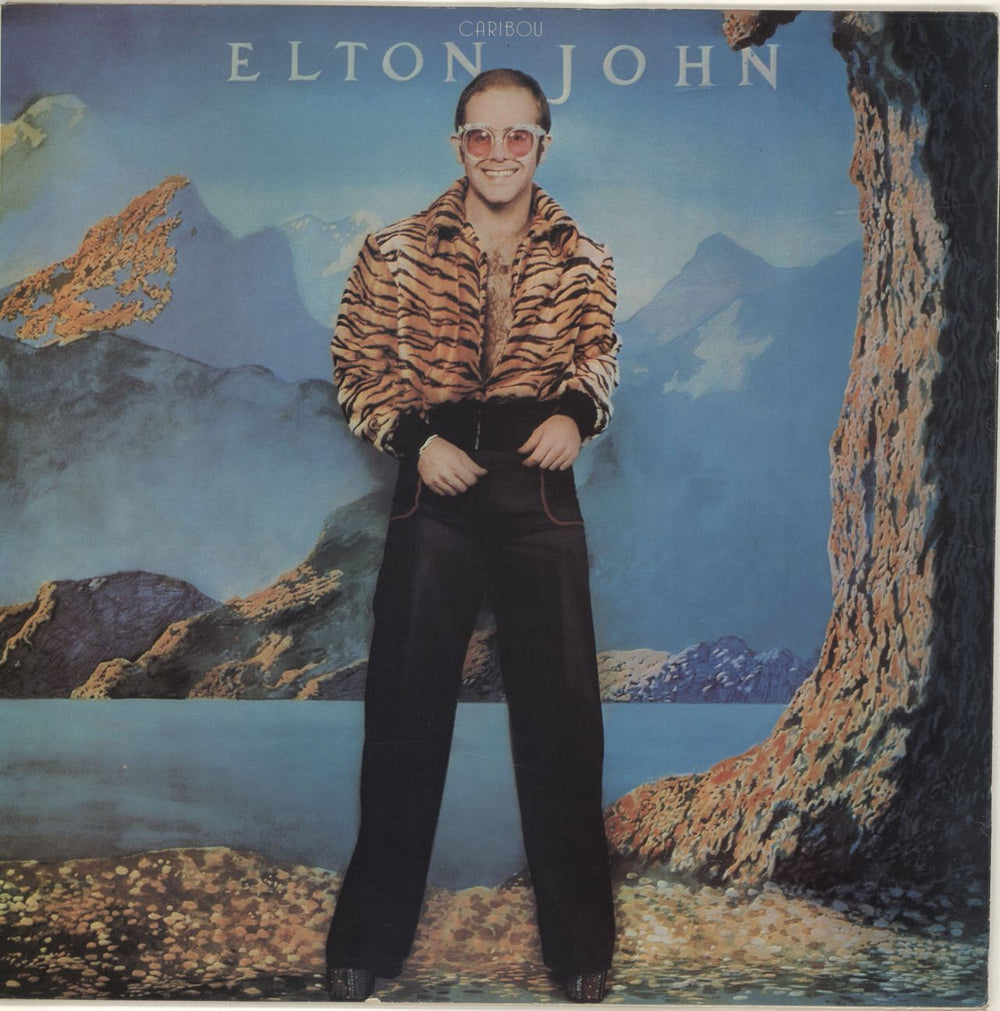 Elton John Caribou UK vinyl LP album (LP record) DJM22092