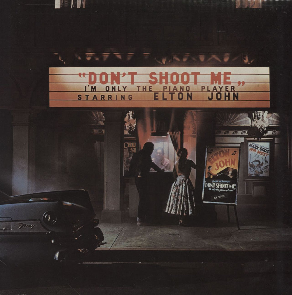 Elton John Don't Shoot Me - 1st - Brown & Red UK vinyl LP album (LP record) DJLPH427